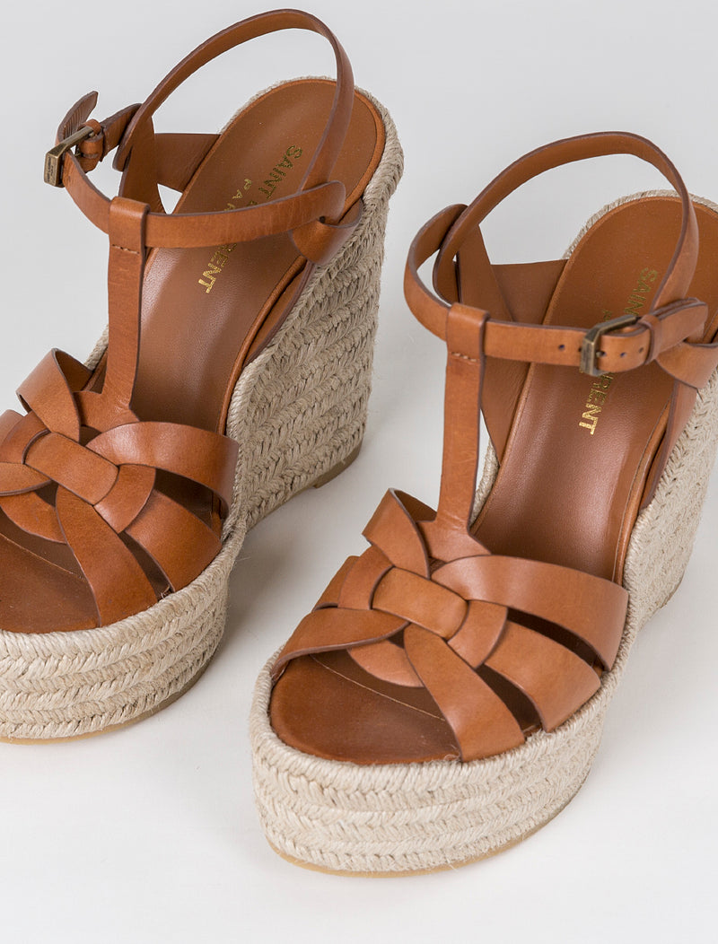 Tribute espadrilles wedge in smooth leather
