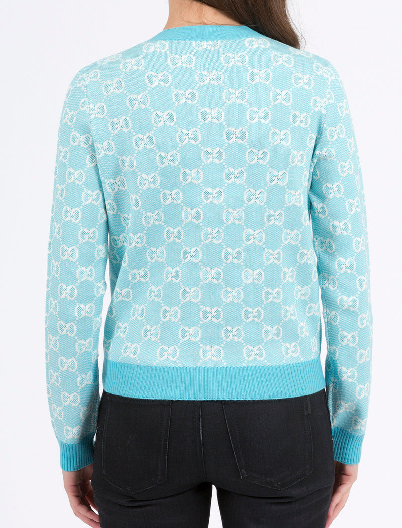 GG cotton wool piquet cardigan