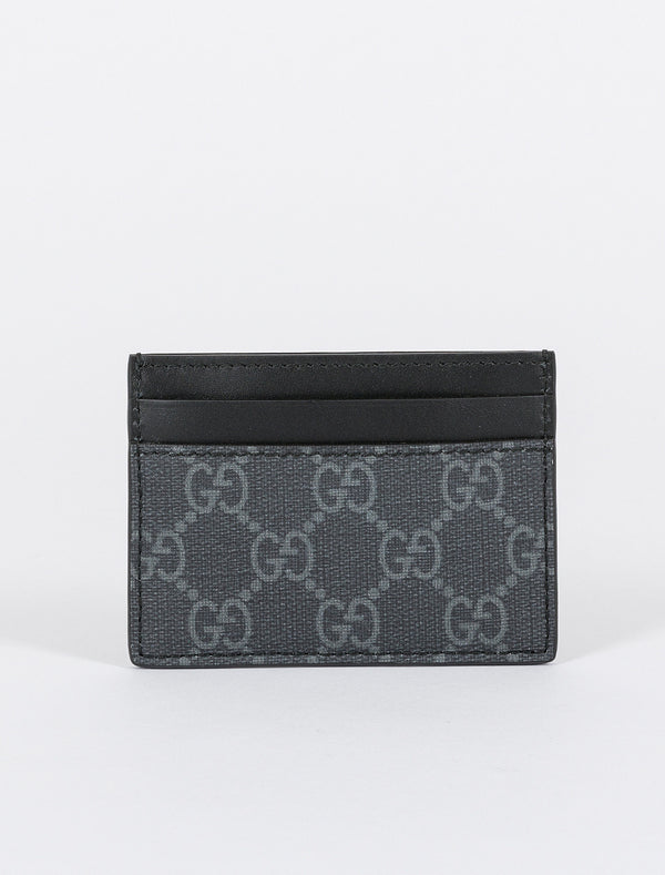 NEW GUCCI GG Supreme Canvas Black /Grey Tiger Print Zip Around Wallet