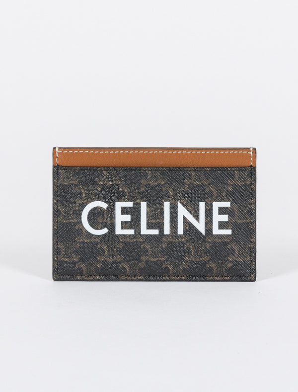 Women's Card Holder In Triomphe Canvas With Celine Print, CELINE