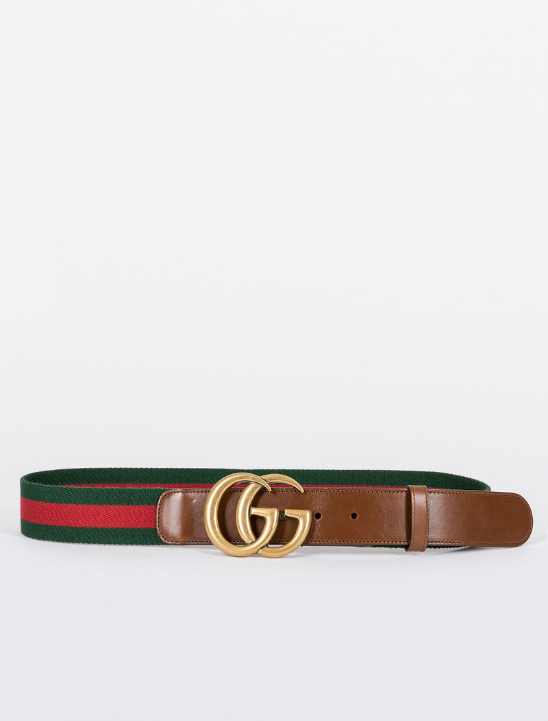 Web belt with Double G buckle