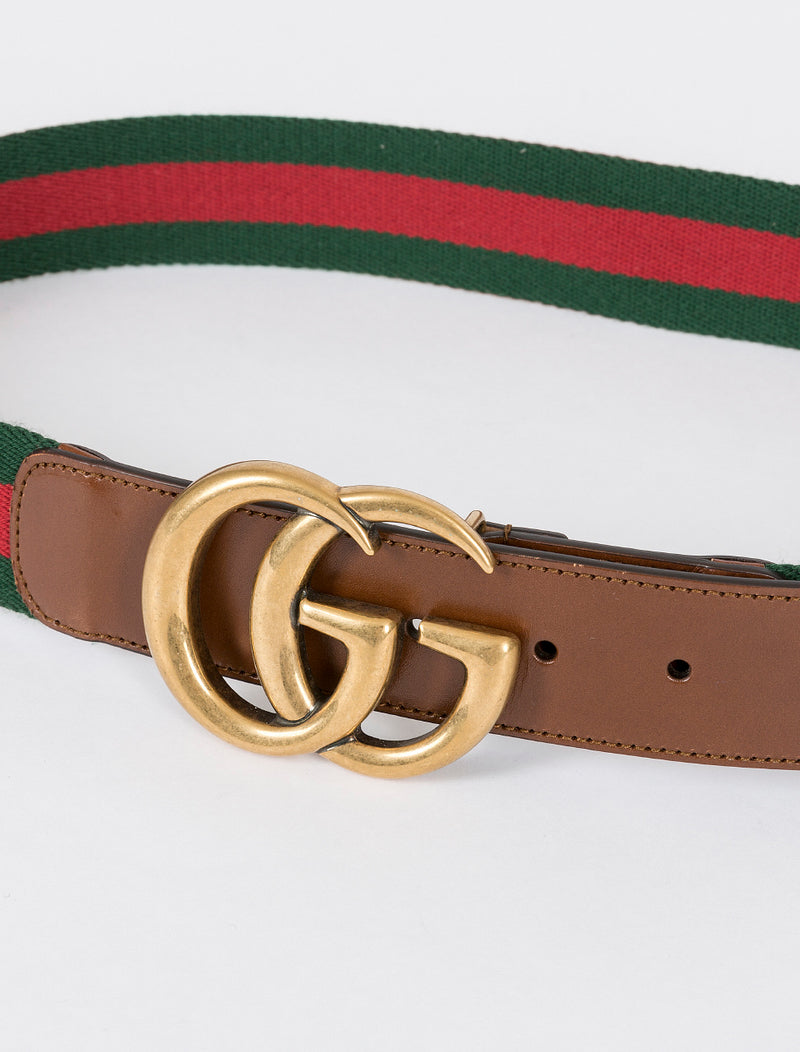 Web belt with Double G buckle